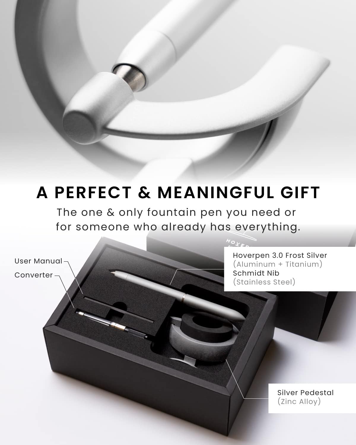 Hoverpen 3.0 Future Edition - Rollerball Pen Made of Metal Luxury Pen