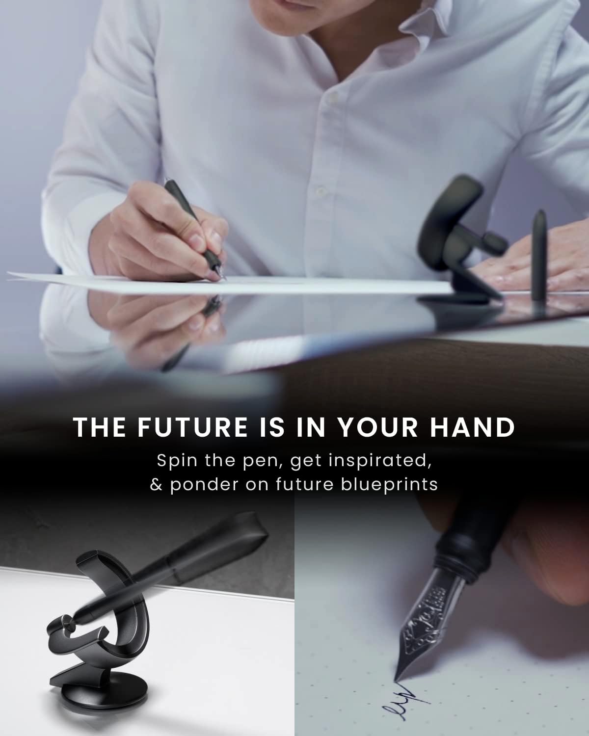 Hoverpen 3.0 Future Edition - Fountain Pen Made of Metal Luxury Pen Be