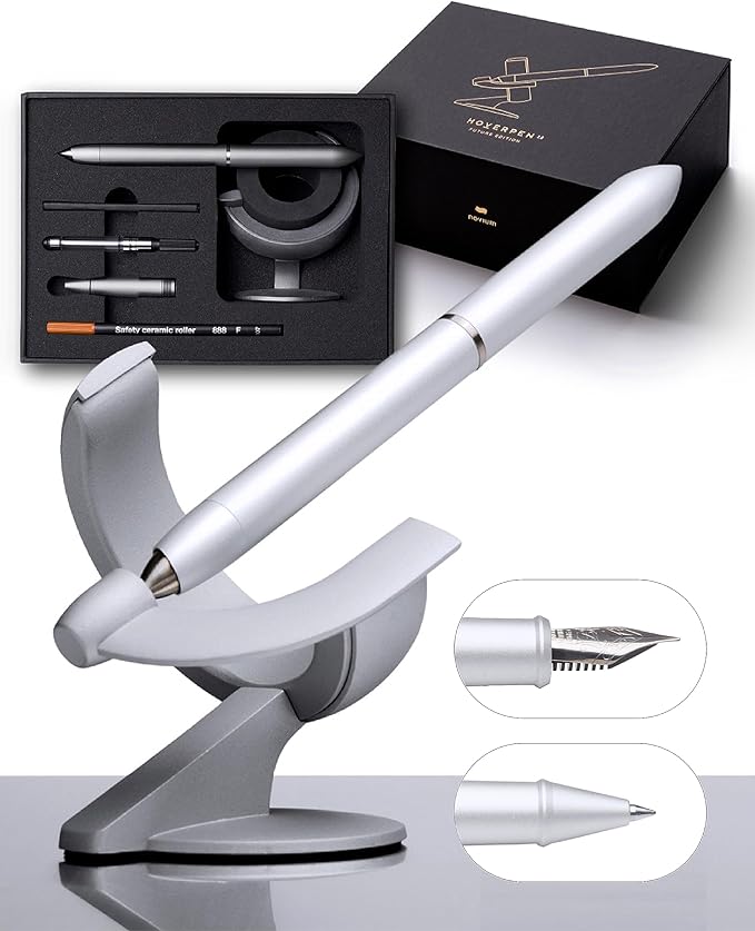 Overpen Hoverpen 3.0 Future Edition | 2 in 1 Roller Ball plus Fountain Pen | B