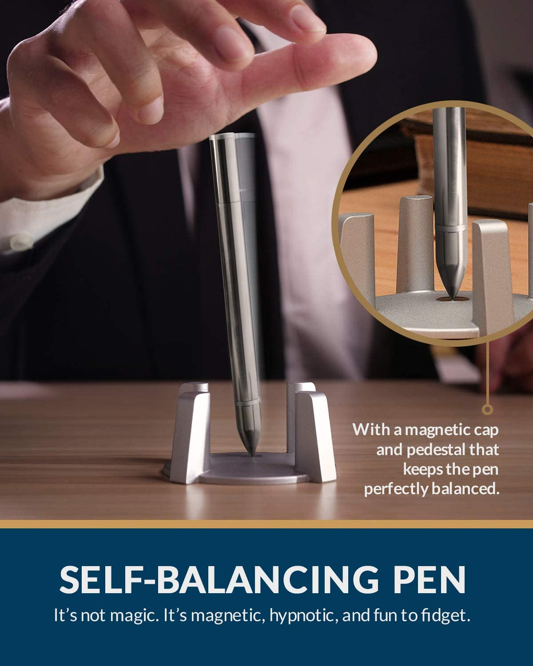 magnetic pen with self balancing